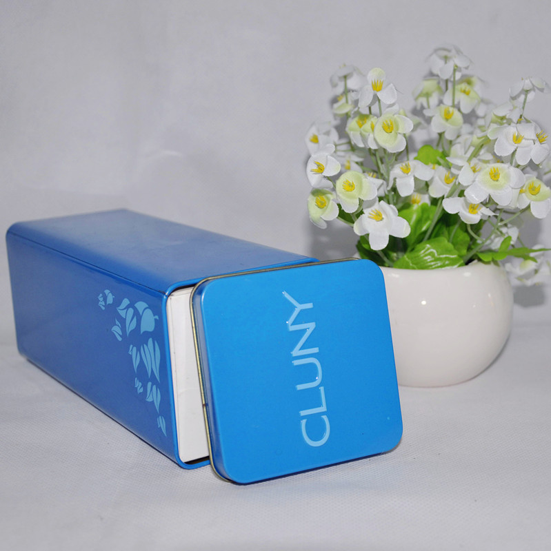 Custom Square Cookie Tin Can with Cmyk Printing