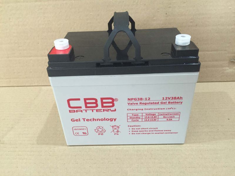 Cbb Wholesale 12V 38ah Solar Gel Battery for Sweeper