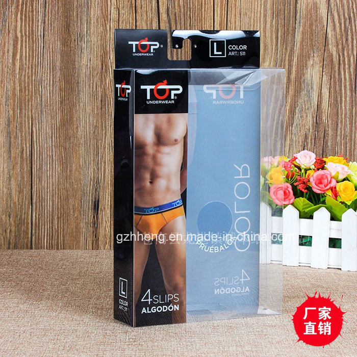 Plastic Print Packaging for underwears (Men's boxer brief)