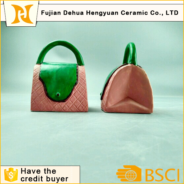 Fashion Design Handbag Shape Coin Bank for Home Decoration