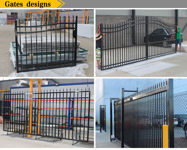 Powder Coated Decorative Spearhead Security Garden Fence