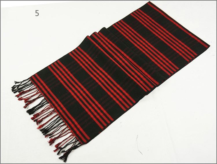 Men's Womens Unisex Reversible Cashmere Feel Winter Warm Checked Diamond Printing Thick Knitted Woven Scarf (SP810)