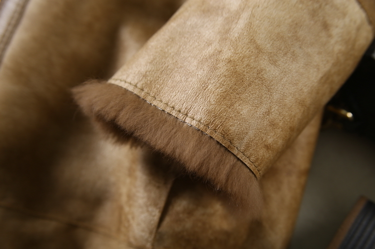 Genuine Lamb Leather and Fur Garments with Raccoon Fur