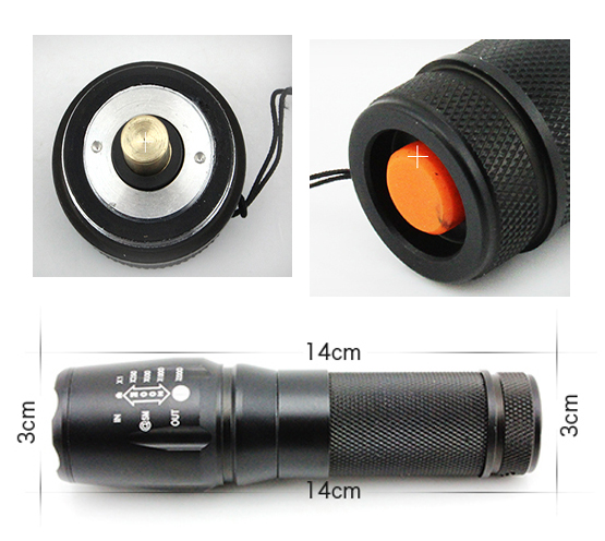 26650 Battery Rechargeable Search Flash Light