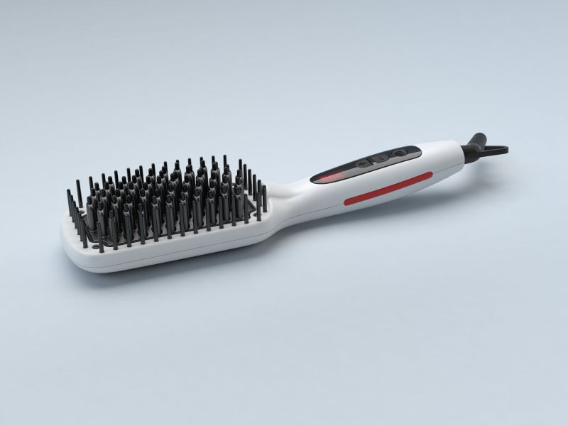 New Hot Tools Electronic Straightening Brush Hair Comb