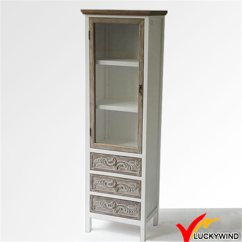 Fuzhou Wholesale Vintage Antique Home Furniture Used Wooden Storage Cabinet