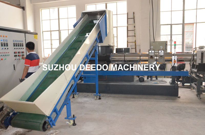 PP PE Double Stages Waste Plastic Pelletizing Machine