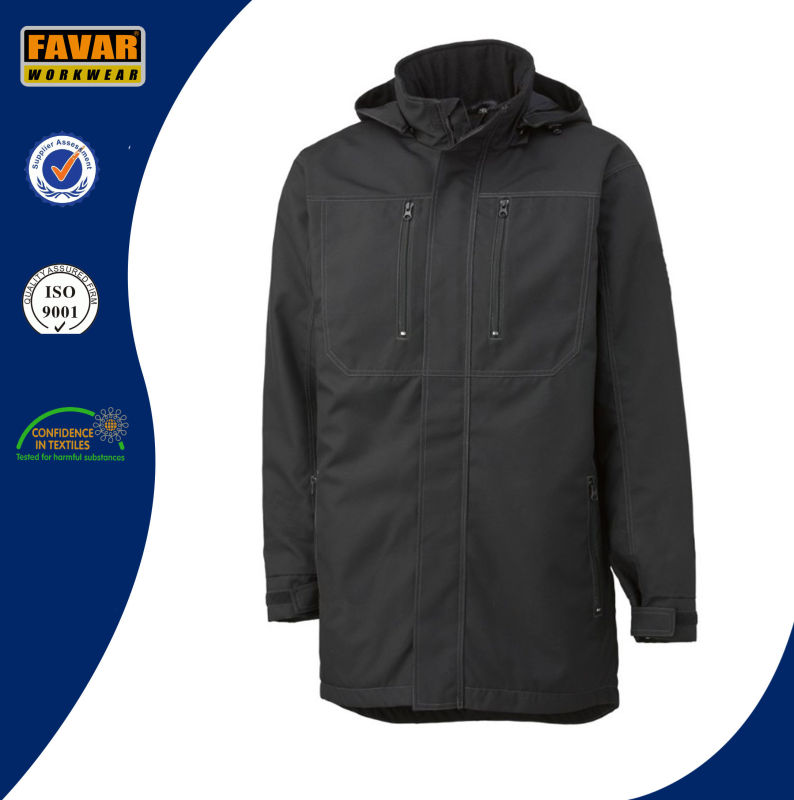 Russia Cold Weather Long Style Winter Waterproof Windproof Padded Work Jacket