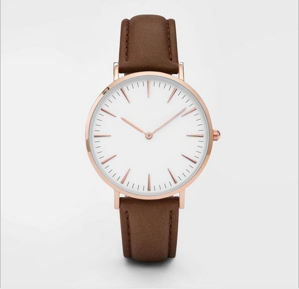 Top Fashion Leather Strap Lady Wrist Watch