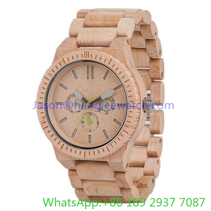 2016 Top-Quality Wood Watches Multi-Function Quartz Watch (Hl-Ja 15023)