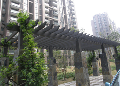 2014 High Quality Cheap Outdoor WPC Pavilion Pergola