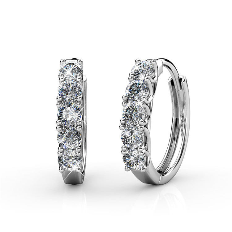 Destiny Jewellery Crystal From Swarovski Queen's Ring Earrings