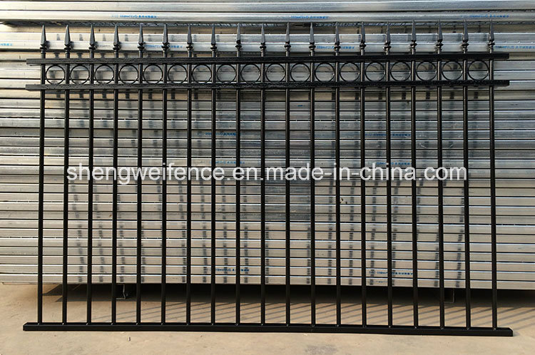 Powder Coated Metal Picket Residential Fencing