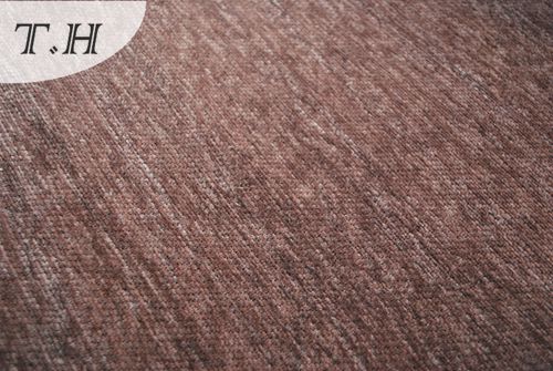 Brown Chenille Textile Fabric (FTH31176B)