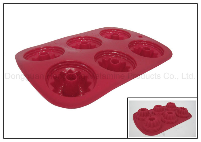 6 Cups Silicone Rubber Cake Mold (RS03)