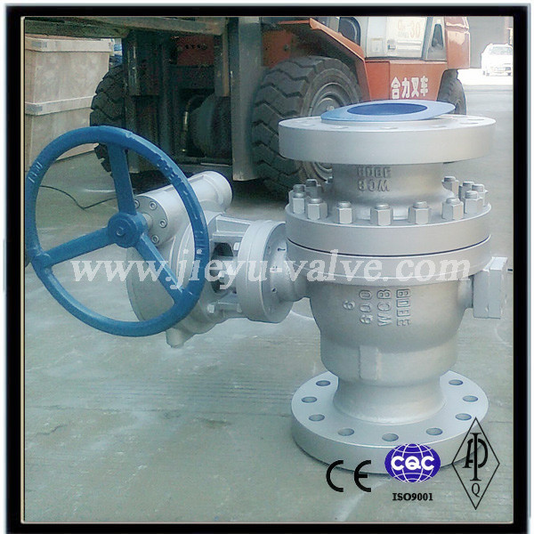 Carbon Steel 600lb Trunnion Mounted Flange Ball Valve