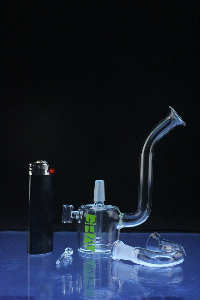 Mini Snorkel Rig Hookah Glass Smoking Water Pipe (ES-GB-549)