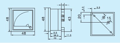 99t1-V Series 48*48 High Quality Analog Meter