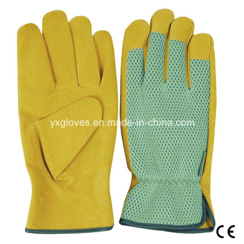 Garden Glove-Pig Leather Glove-Safety Glove-Working Glove-Industrial Glove-Labor Glove