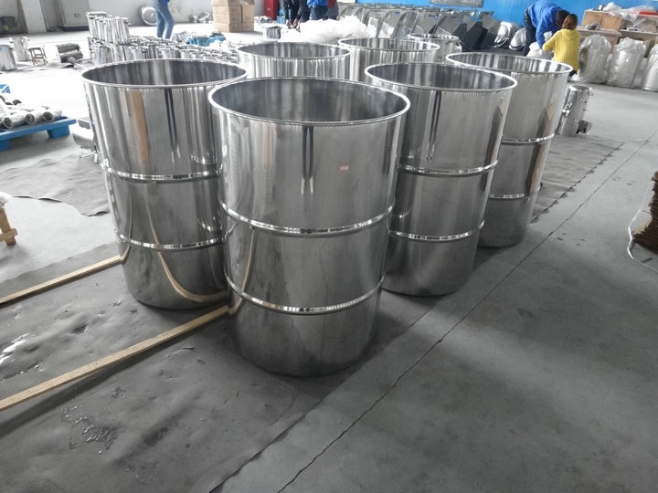 Stainless Steel Drum, Drum with Clamp Lid, Open Top Stainless Steel Drum