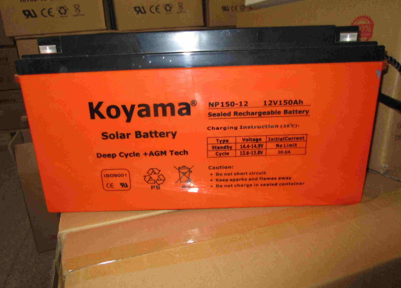 12V 150ah AGM Solar Battery for Telecom, Powerplant
