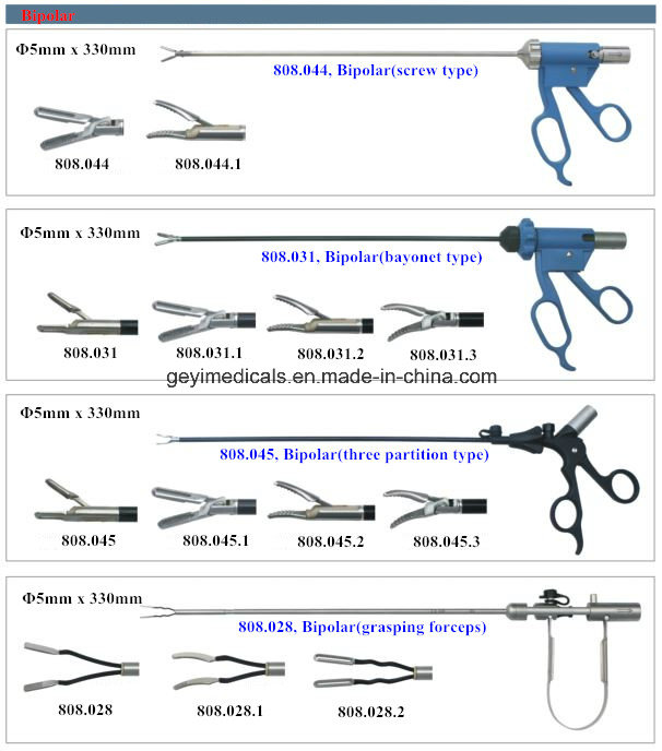 Laparoscopic Bipolar Forceps with CE Cerficate