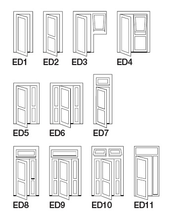 Modern Creative Recyclable Swinging Aluminium Door