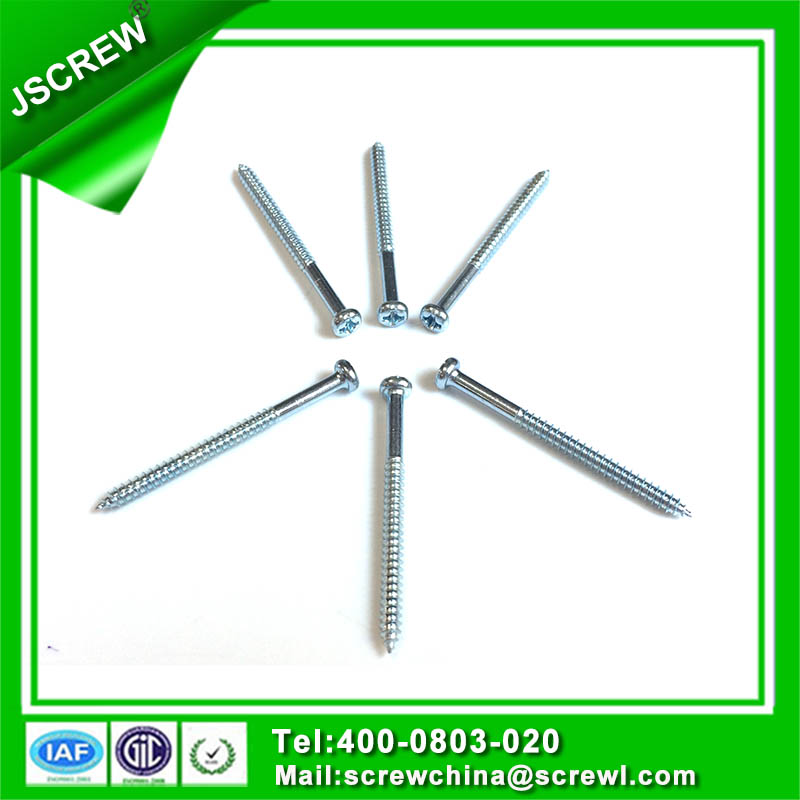 Customized Galvanized Cross Recessed Pan Head Half Threaded Screw