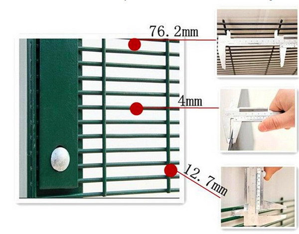 High Security Mesh Fence /Anti-Climb Safety 358 Mesh Fence