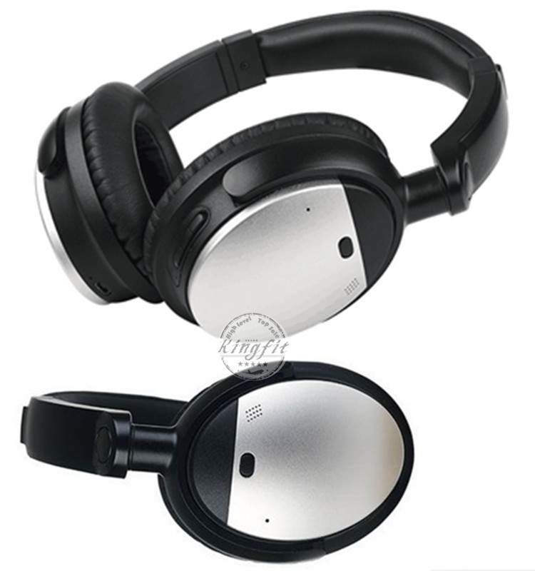 Electronic 2016 New Retractable Metal Wireless Active Noise Cancelling Bluetooth Headphone