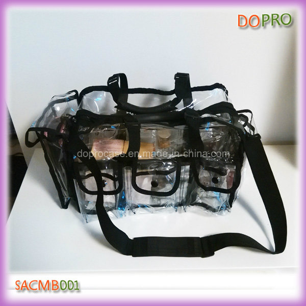 Large Size PVC Cosmetic Bag PRO Clear Makeup Train Case (SACMB001)