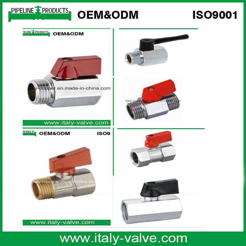 FM Chromed Brass Forged Mini Ball Valve (AV-MI-2009)