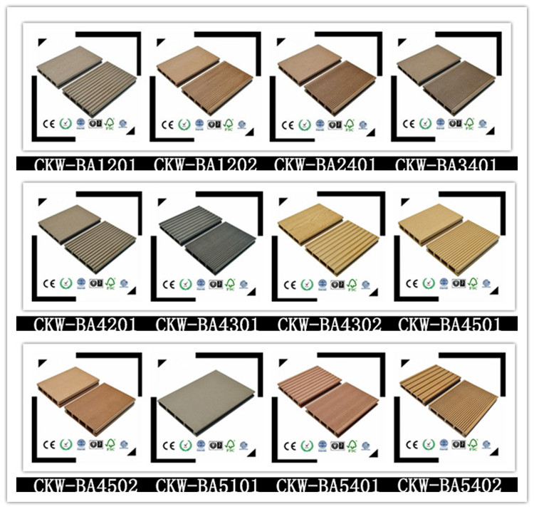 146*23 Good Price Extruded Plastic Composite Decking