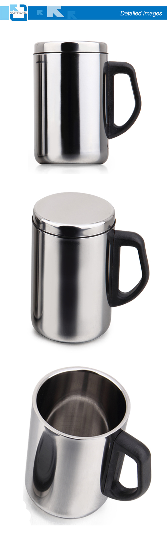 500ml Popular Stainless Steel Mug & Travel Cup with Double Wall Design