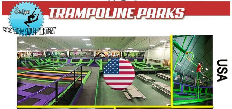 Commercial Multifunction Ninja Warrior Course Indoor and Outdoor Trampoline Park