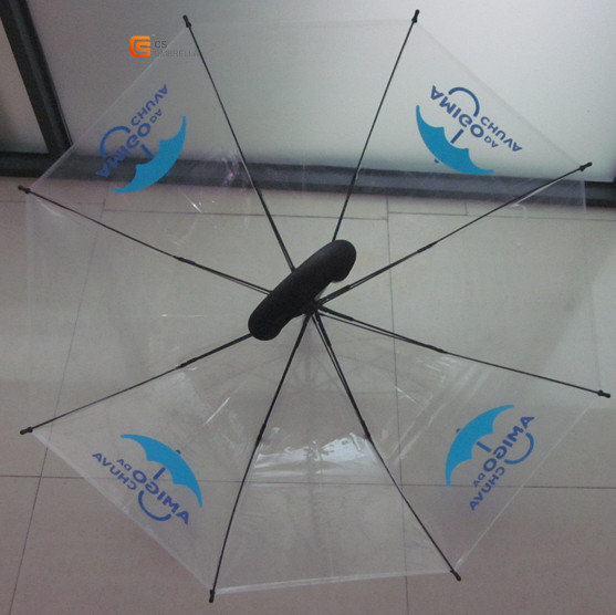 Plastic Fabric EVA J Handle Straight Pole Umbrella (YS-S001A)