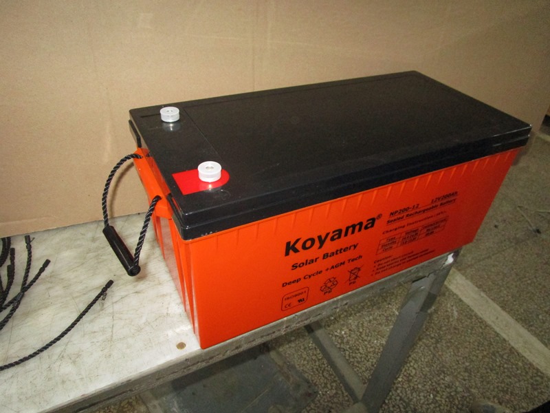 Deep Cycle Gel Solar Battery 12V200ah for Solar Power System