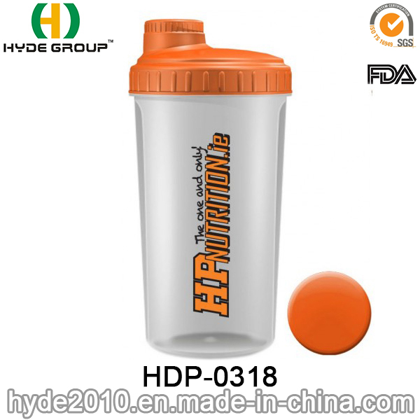 700ml Customized Protein Shaker Bottle, Plastic Powder Shaker Water Bottle (HDP-0318)