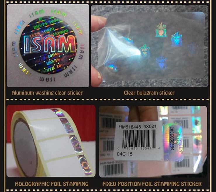 High Quality Customized Self Adhesive Anti-Fake Label 3D Hologram Sticker Holographic Sticker-Anti Fake Logo