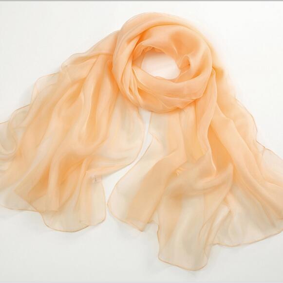 Promotional Products Pure Silk Scarf Long Scarf Shawl Grey