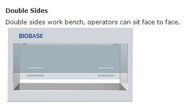 Biobase Vertical Laminar Flow Clean Bench with Double Sides