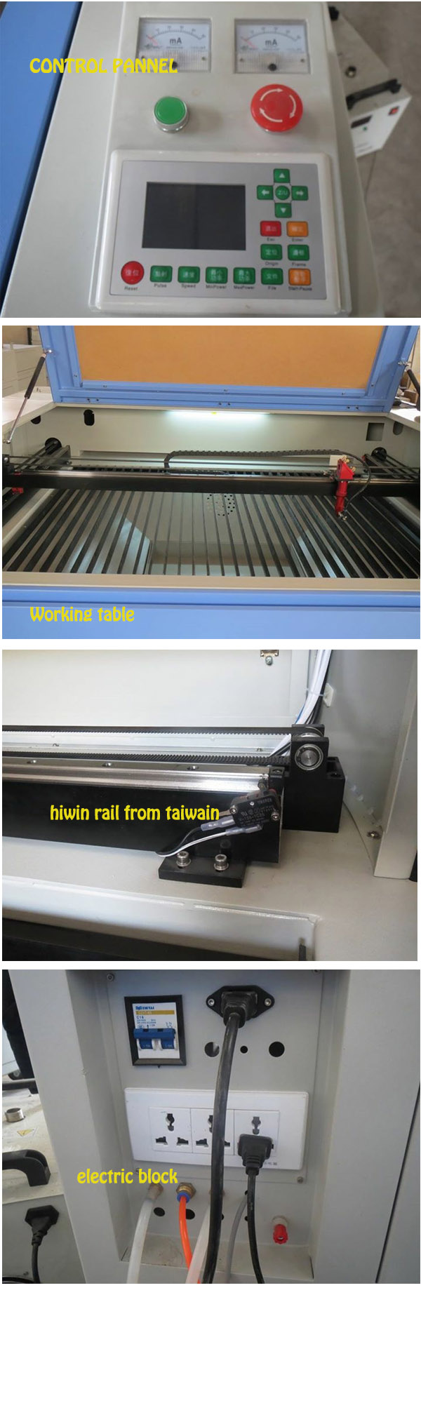 Laser CO2 Glass Acrylic Plywood Paper Fabric Cutting Engraving Machine Price