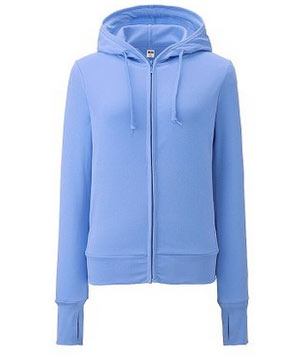 2016 Fashion Zip up Lady Fleece Sport Hoody