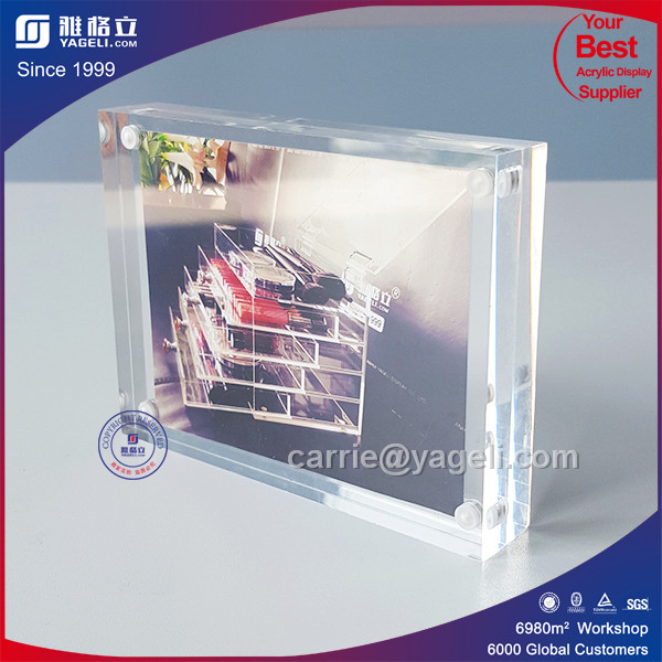 Factory Direct Sale 4X6 Acrylic Magnetic Photo Frame