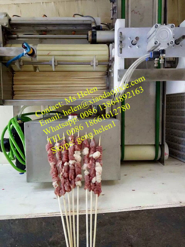 Automatic Meat Skewer Machine, Meat Ball Skewering Machine