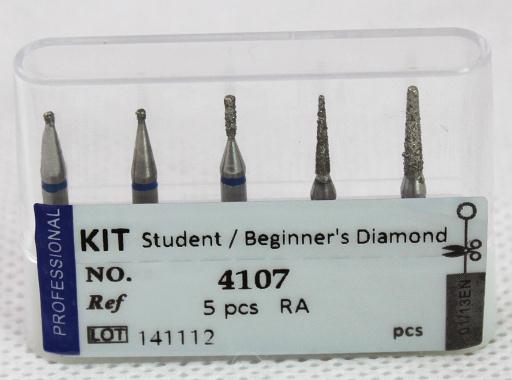 Dental Bur Kit - Student / Beginner's Diamond Ra. Low Speed