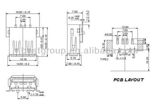 Female USB RJ45 USB Connector Adapter USB 3.0 to USB 2.0