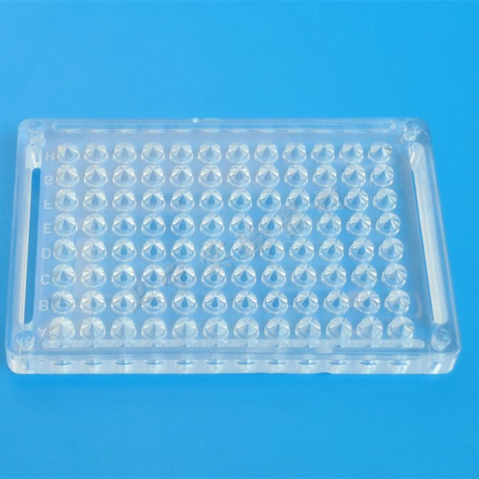 Lab Organic Glass V Type 96 Hole Biochemical Reaction Plate