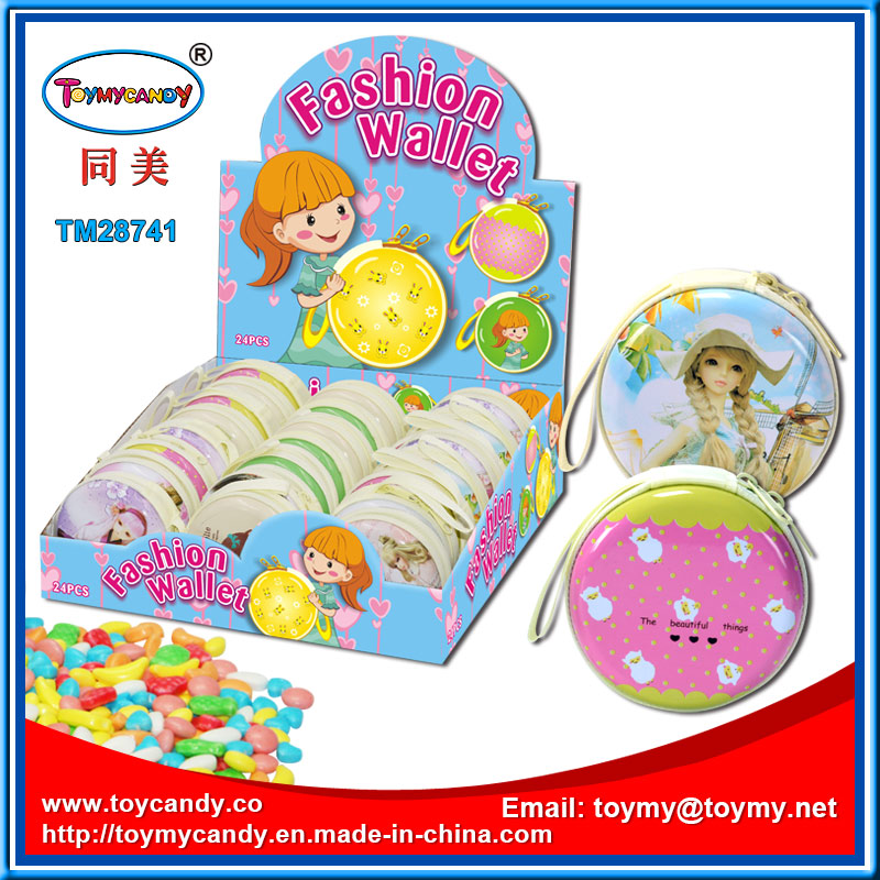 Plastic Key Chain Bag Toys with Candy