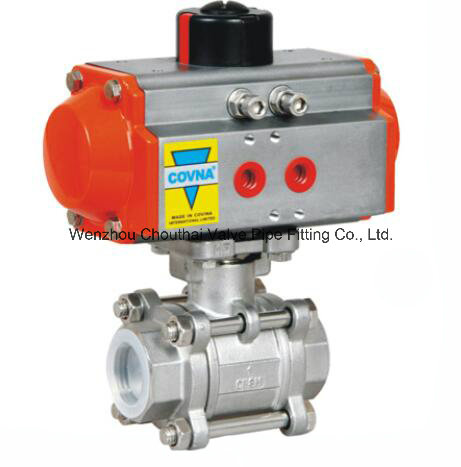 Sanitary Stainless Steel Pneumatic Ball Valve with Actuator